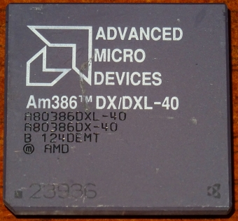 AMD Am386 DX/DXL 40 MHz CPU Malaysia 1991